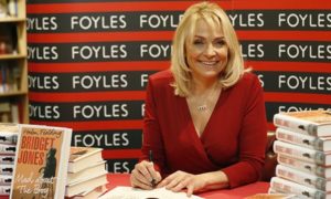 Helen Fielding at a book signing for Bridget Jones: Mad About the Boy at Foyles bookshop in London